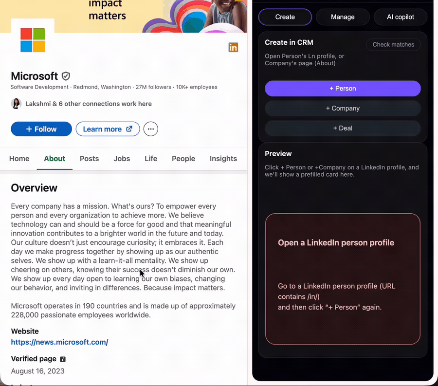 Create workflow placeholder