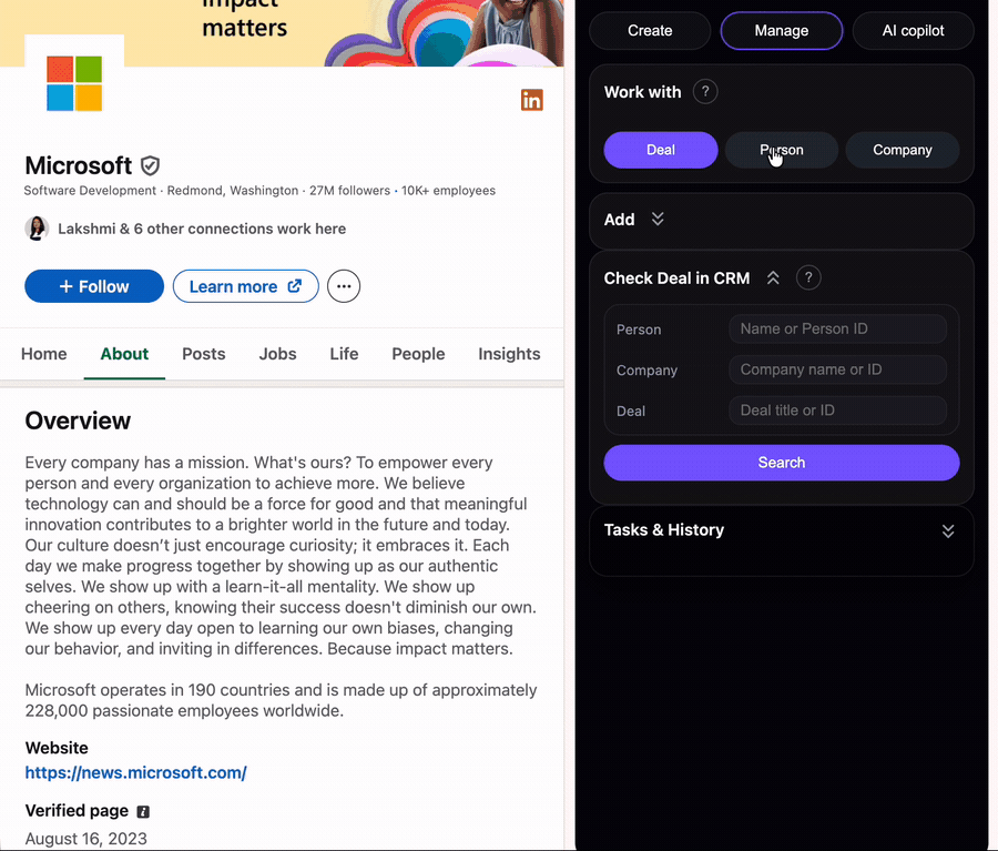 Manage workflow placeholder