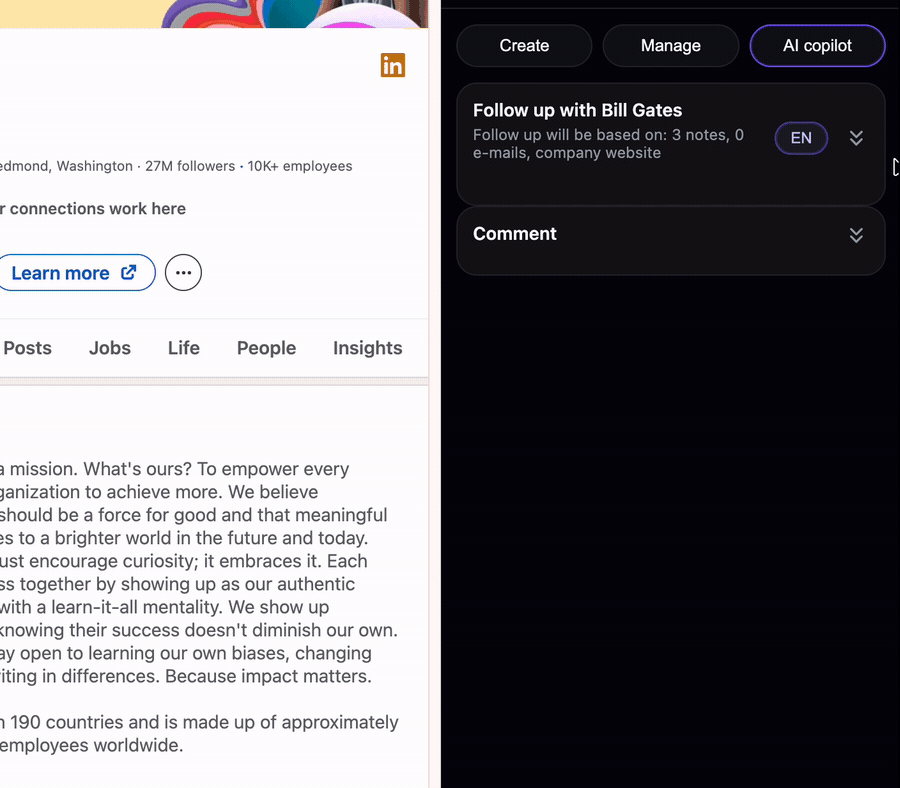 Copilot workflow placeholder